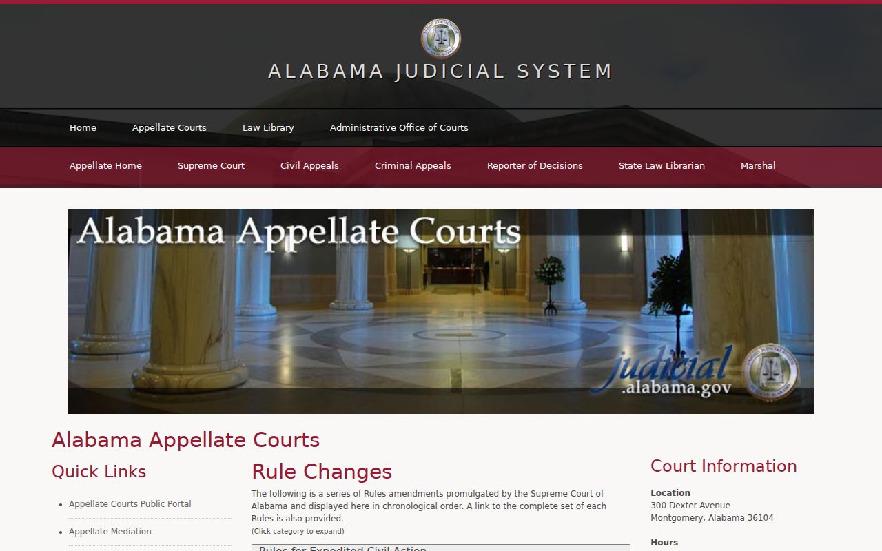 Limestone County criminal court dockets current Alabama rules