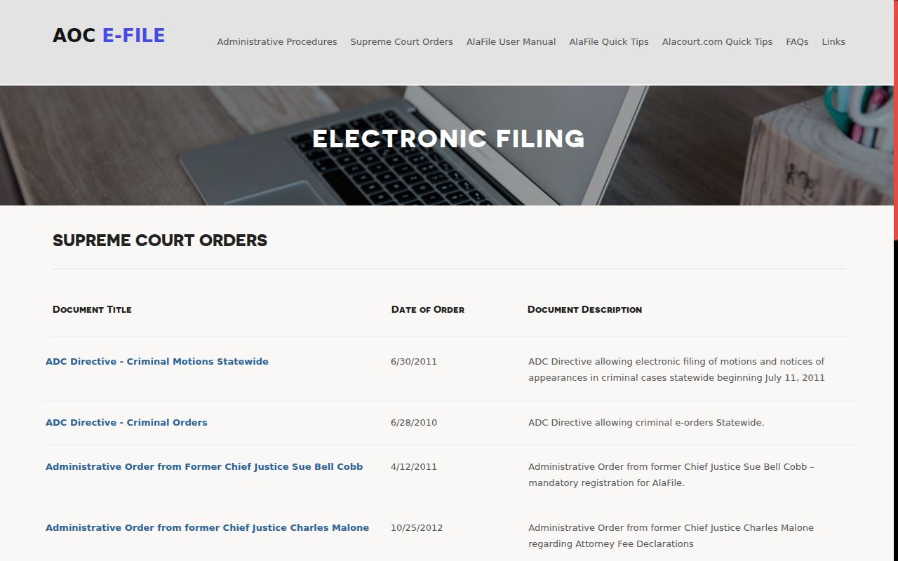 Limestone County criminal court dockets electronic filing orders