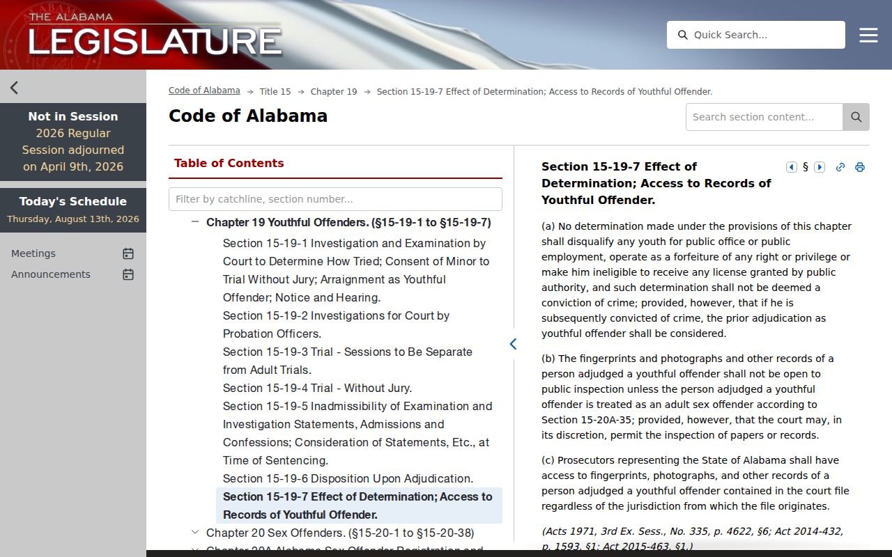 Limestone County criminal court dockets youthful offender confidentiality law
