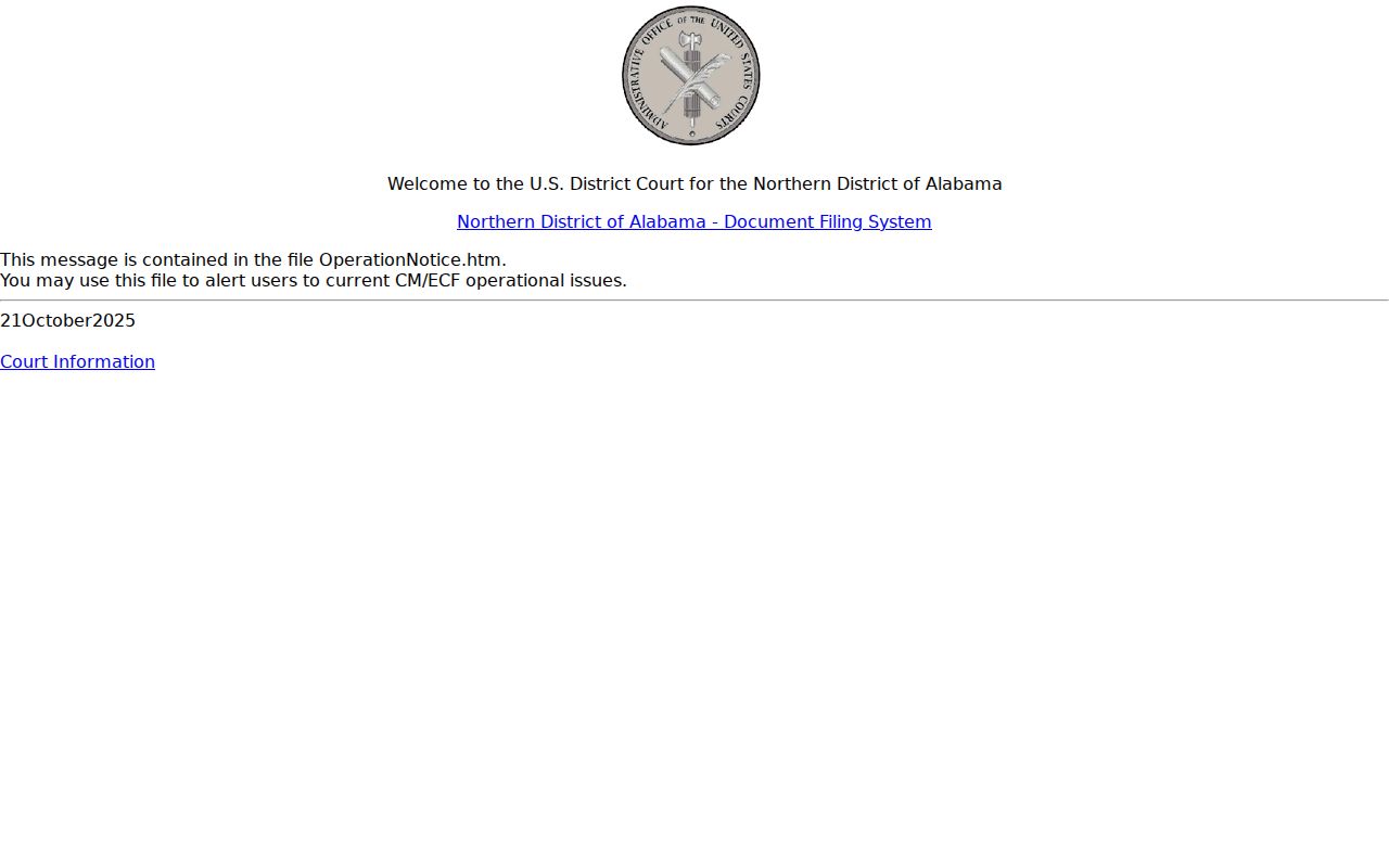 Limestone County court records in the Northern District CM ECF system